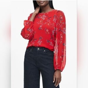 WEST KEI FLORAL TOP NWOT